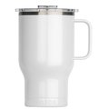 Orca Traveler Series Coffee Mug, 24 oz Capacity, Whale Tail Flip Lid, Stainless Steel, Pearl, Insulated TR24PE